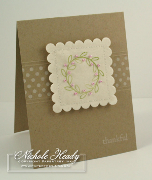 Rustic Thankful card