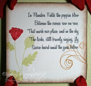 Amy Rysavy - In Flanders Fields Wall Art Coaster 1