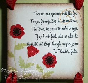 Amy Rysavy - In Flanders Fields Wall Art Coaster 2