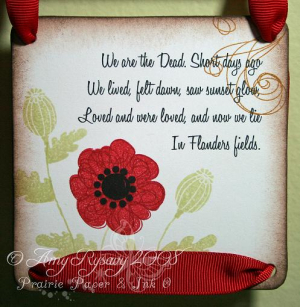 Amy Rysavy - In Flanders Fields Wall Art Coaster 3