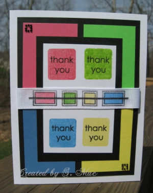 Color Block Thank Yous