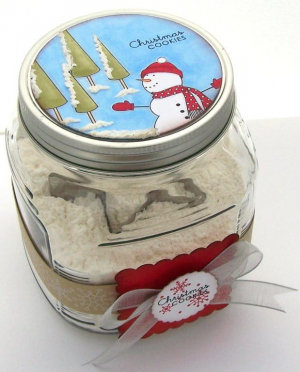 Snowman Cookie Mix in a Jar