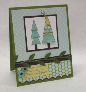 Merry & Bright Christmas Tree Card