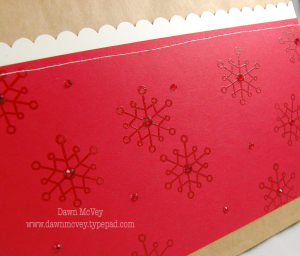 Gift Bag Snowflake Paper Detail