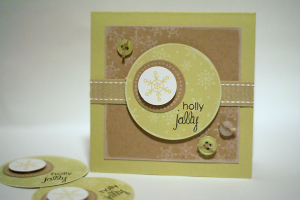 Holly Jolly Snowflake Card