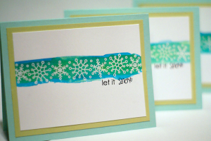 Snowflake Card Sending Kit - Let it Snow Cards