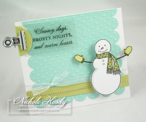 3D Snowman Card
