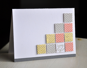 Love Life Embellished Corner Card