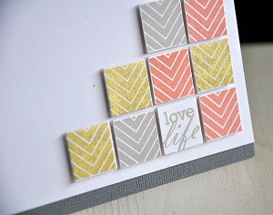 Love Life Embellished Corner Card Detail