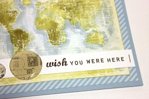 Wish You Were Here Card - detail