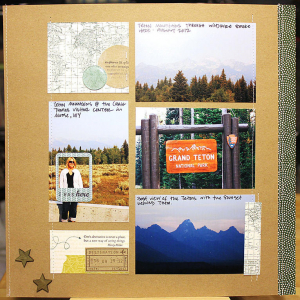 Grand Teton Scrapbook Page