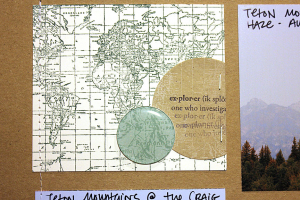 Grand Teton Scrapbook Page - detail