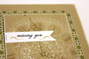Missing You All The Time Card - detail
