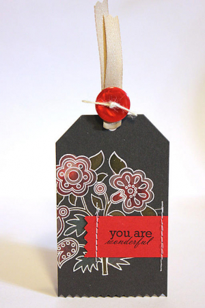 Fancy Folk Art Tag