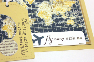 Fly Away Card & Sending Smiles Tag - detail