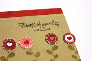 Happy Flower Thoughts Card - detail