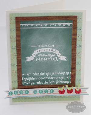 faux chalkboard card