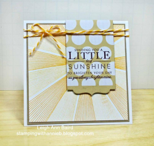 a little sunshine