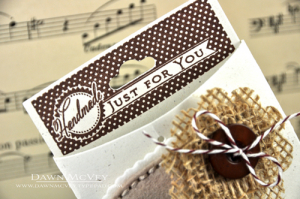 Burlap Barrettes detail