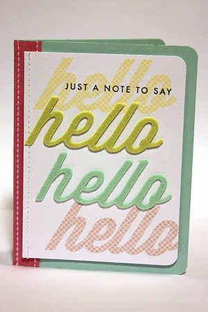 Hello Note Card