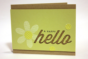Rustic Happy Hello Card