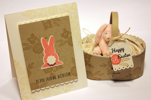 Bunny With Love Card & Easter Basket