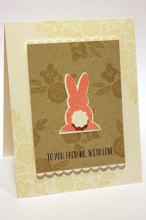 Bunny With Love Card