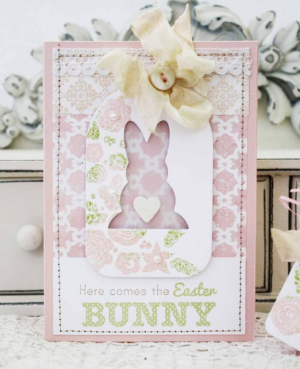 Here Comes the Easter Bunny Card and Basket