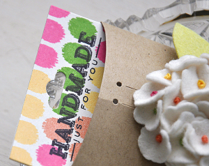 Hydrangea Brooch and Packaging