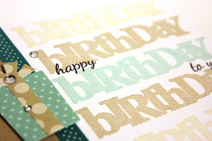 Happy Birthday Birthday Card - detail