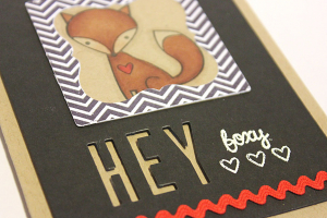 Hey Foxy Card - detail