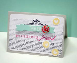 Thank You Wonderful Friend card