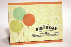 Birthday Balloons Card