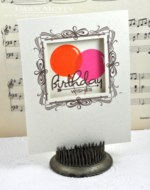 Birthday Wishes - closed window card
