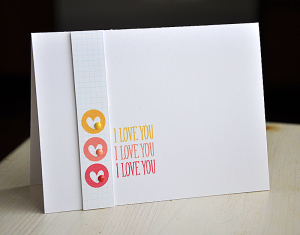 I Love You Heart Card