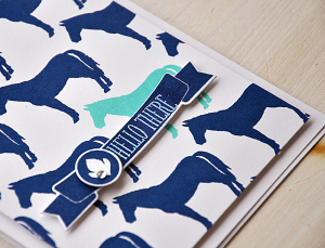 Horsey Hello There Card Detail