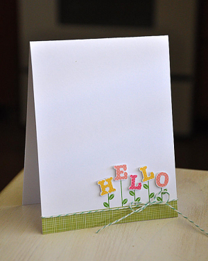 Blooming Hello Card