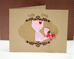 Hello Foxy card