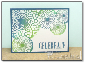 Blue Green Watercolor Spots