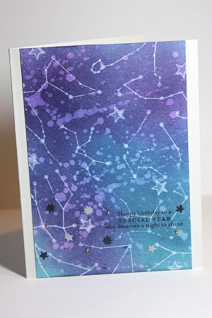 Night Sky Star Card