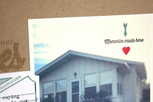 Little House Memories Scrapbook Page - detail