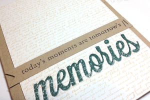 Text Memories Card - detail