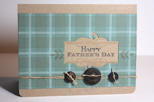 Plaid Happy Father's Day Card