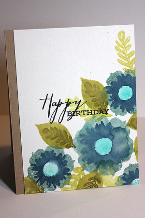 Happy Birthday Blooms Card