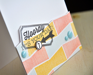 Hooray Birthday Card Detail