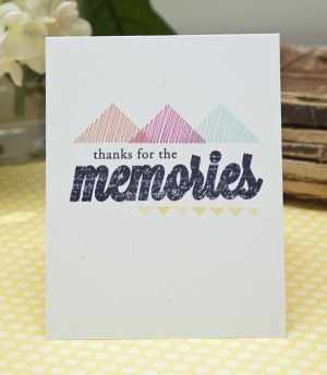 Thanks for the Memories card
