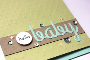 Hello Baby Card - detail