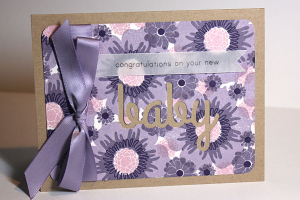 Floral New Baby Card