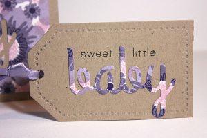 Floral New Baby Tag