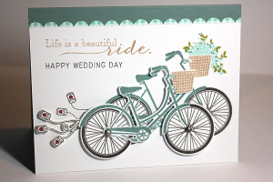 Bicycles for Two Wedding Card